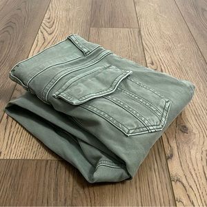 Spanx Cargo Green Skinny‎ Stretch Twill Pants